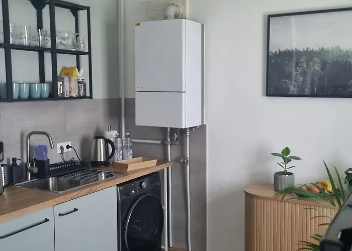 Z1 - Zentral Mit Parkplatz Am Objekt 아파트 마이닝겐